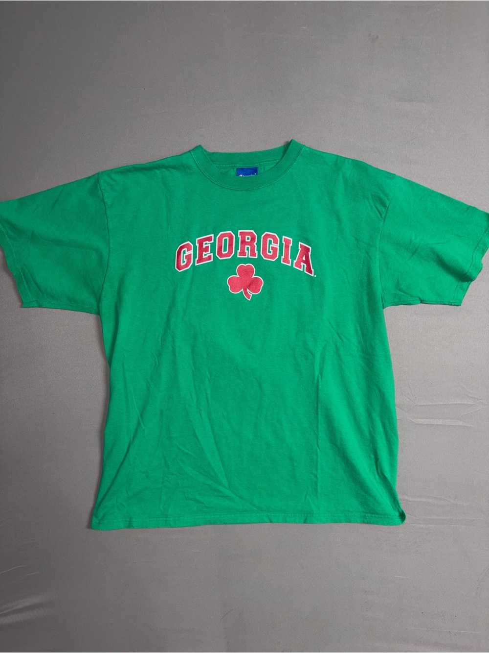 Green Georgia Graphic Tee with Red Accents OPEN TO OFFERS